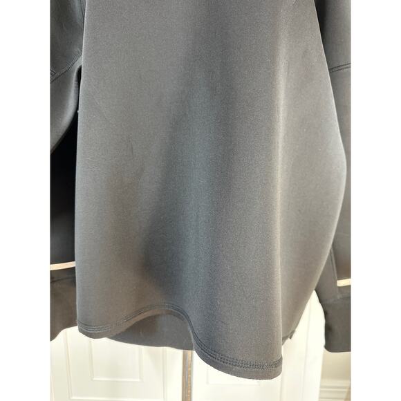 Bebe Sport Scuba Long Sleeve Reflective Stripe Crew Pullover Sweatshirt Black 3X - Picture 5 of 14